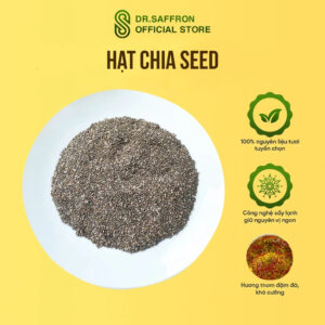 Hạt chia hữu cơ Saffron Việt Nam 100% từ thiên nhiên - gói 100gr